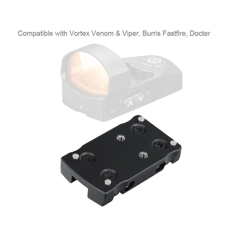 Platine bande ventilée pour Red dot Vortex Venom/Viper/Burris Fastfire/ docter pour fusil