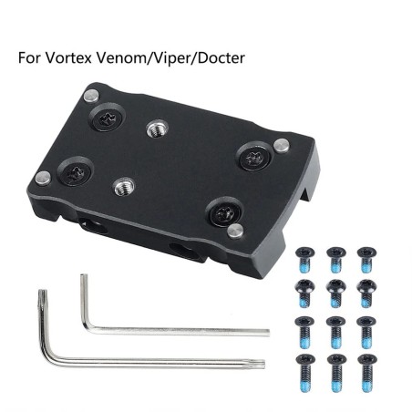 Platine bande ventilée pour Red dot Vortex Venom/Viper/Burris Fastfire/ docter pour fusil