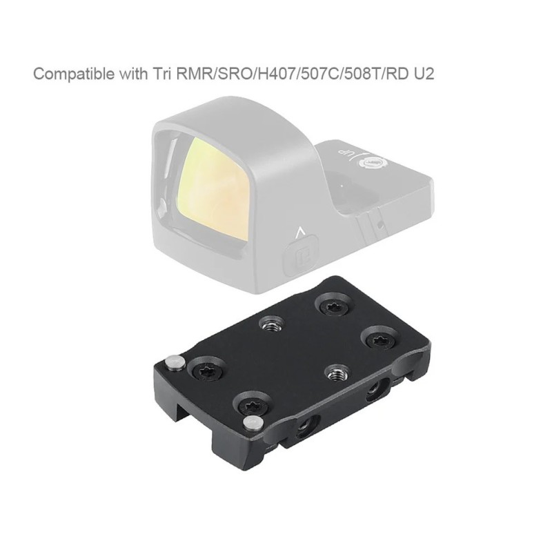 Platine bande ventilée pour Red dot Trijicon RMR/SRO/Holosun 407C/507C/508T pour fusil