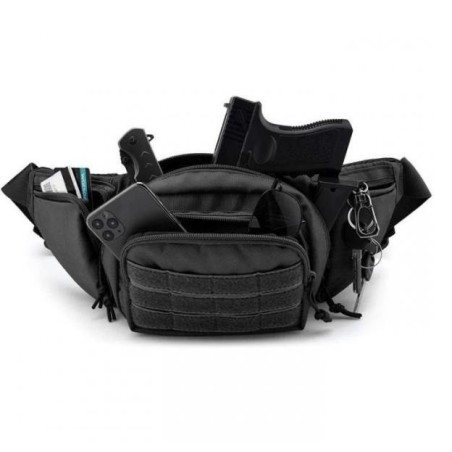 Sacoche holster type banane pour arme de poing