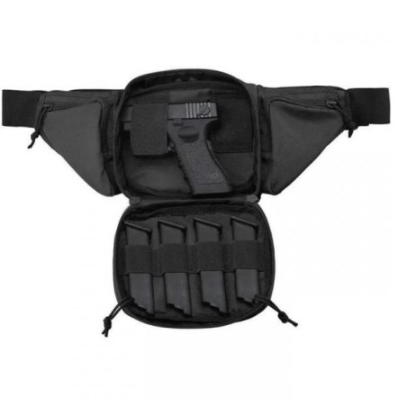 Sacoche holster type banane pour arme de poing