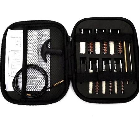 Kit de nettoyage universel pour pistolet avec baguette et boresnake pour calibre .22 à .45