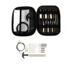 Kit de nettoyage universel pour pistolet avec baguette et boresnake pour calibre .22 à .45