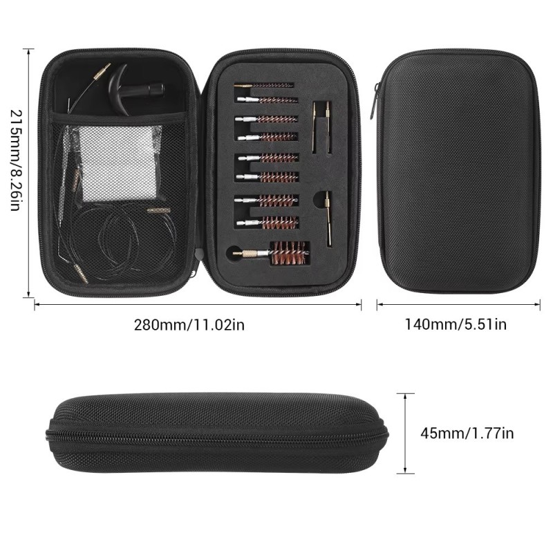 Kit De Nettoyage Universel InTheTarget Pour Armes – Calibres .17 à 12 GA – Neuf