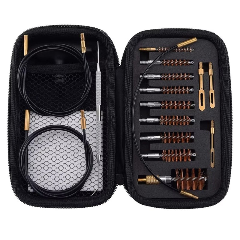 Kit De Nettoyage Universel Pour Pistolet Avec Baguette Et Boresnake Calibre 22 45 Item 13153696